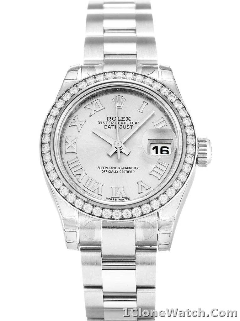 Rolex Lady-Datejust 26mm Silver Dial 179384