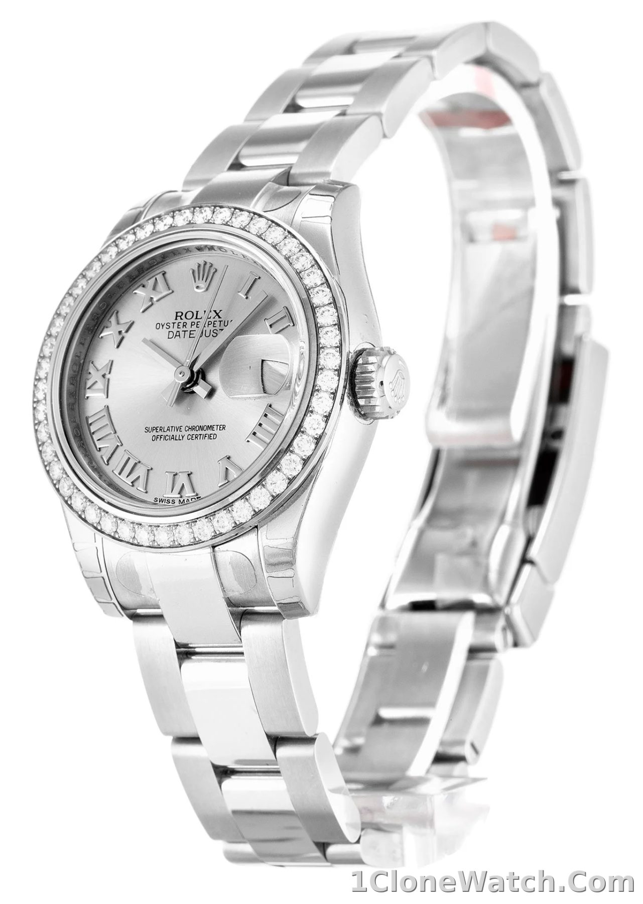 Rolex Lady-Datejust 26mm Silver Dial 179384 - detail