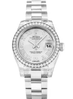 Rolex Lady-Datejust 26mm Silver Dial 179384 - view 1