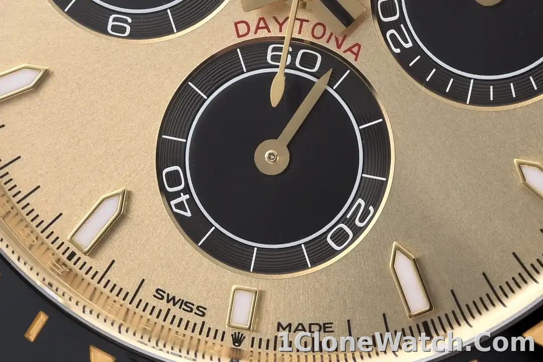 Superclone Rolex Daytona 40 mm Golden Dial 126518LN  Pikachu - detail