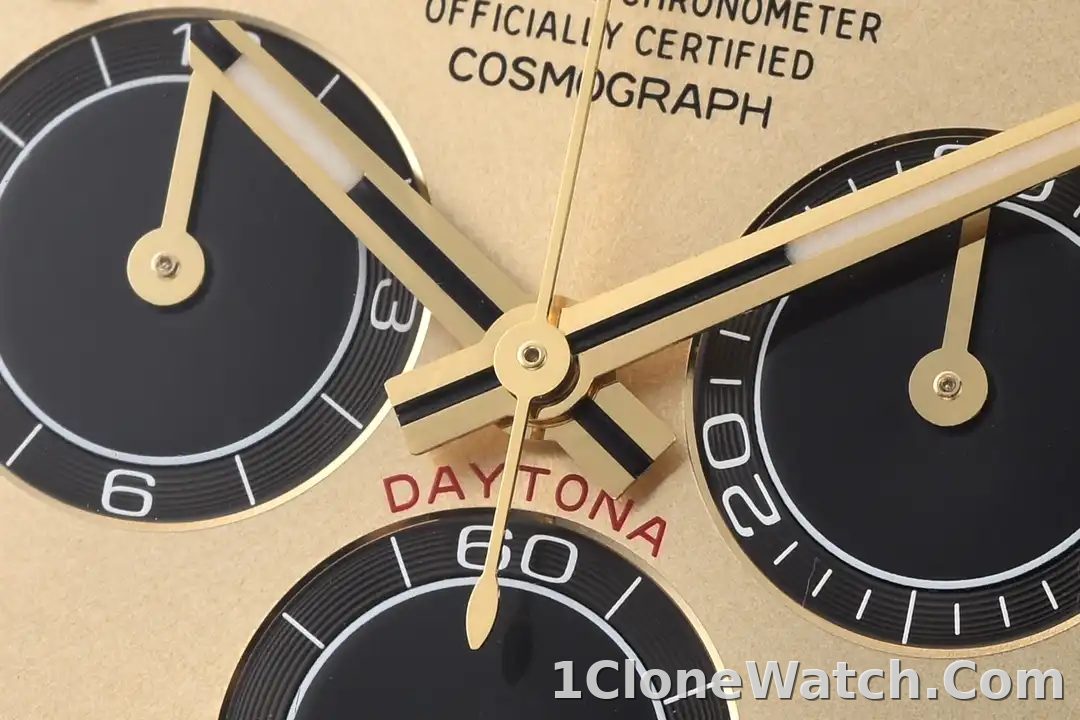Superclone Rolex Daytona 40 mm Golden Dial 126518LN  Pikachu - detail
