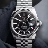 Superclone Rolex Sky-Dweller 42 mm Bright black Dial 336934 Jubilee - view 8