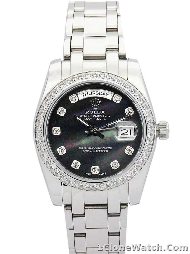 Rolex Day-Date 36mm Black Dial 118346