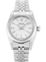 Rolex Oyster Perpetual Lady 26mm Silver Dial 76094 - view 1