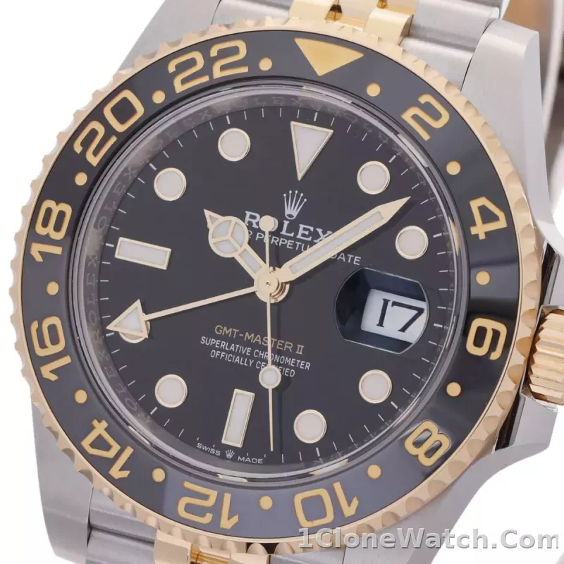 Superclone Rolex GMT-Master II 40 mm Black Dial  Zombie  126713GRNR - detail