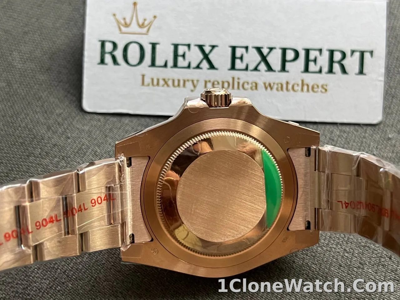 Superclone Rolex GMT-Master II 40 mm 126715CHNR Tiger Iron Dial - detail