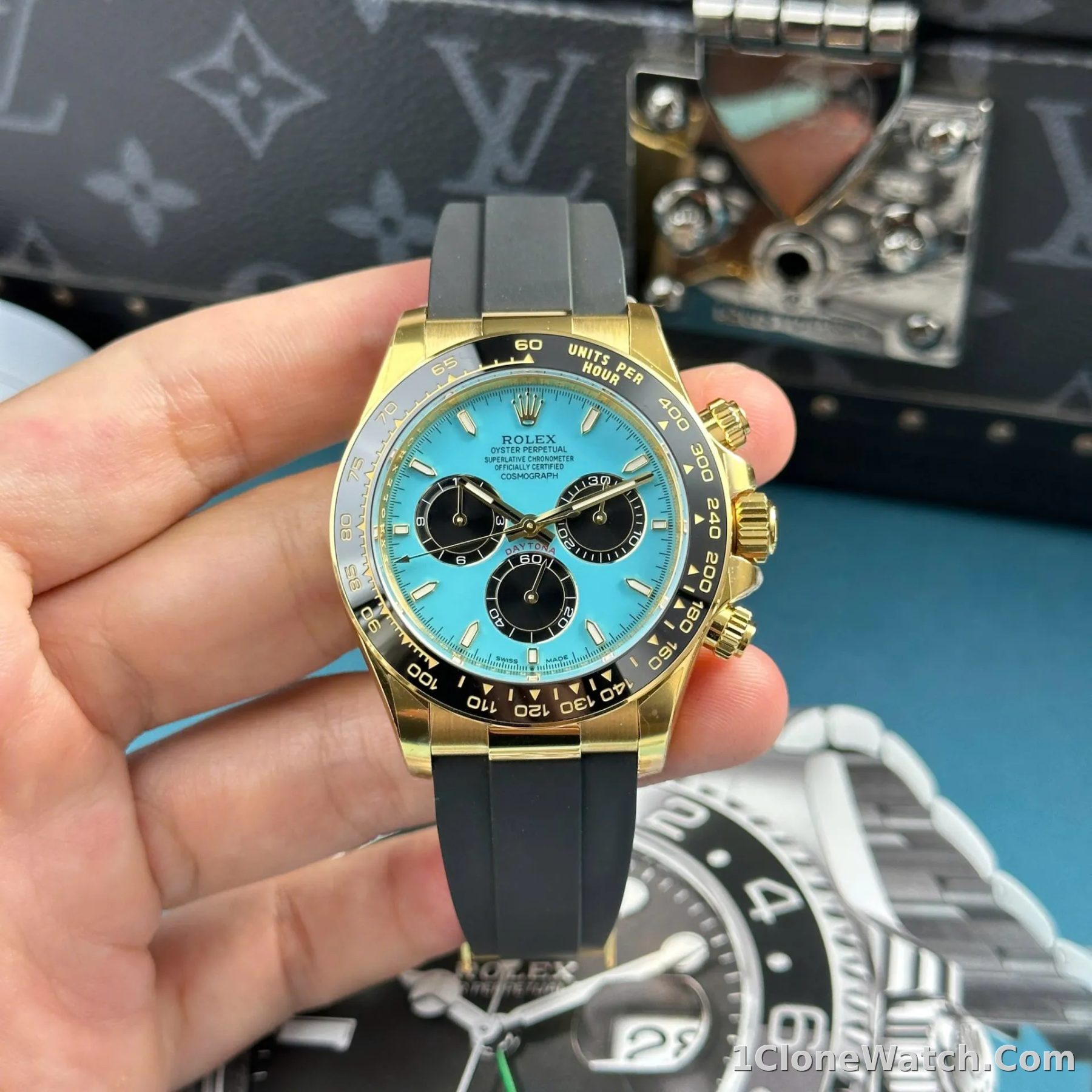 Superclone Rolex Daytona 40 mm 126518LN Tiffany Dial - detail