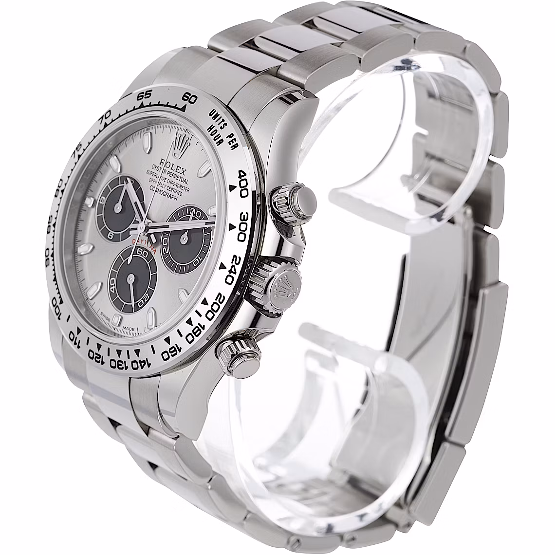 Superclone Rolex Daytona Silver Dial 116509 40mm - detail