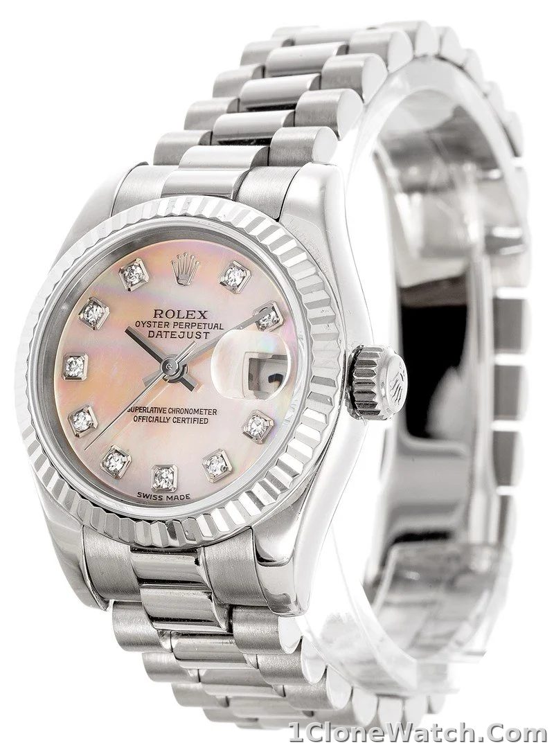 Rolex Datejust 26mm Mother of Pearl Dial 179179 - detail