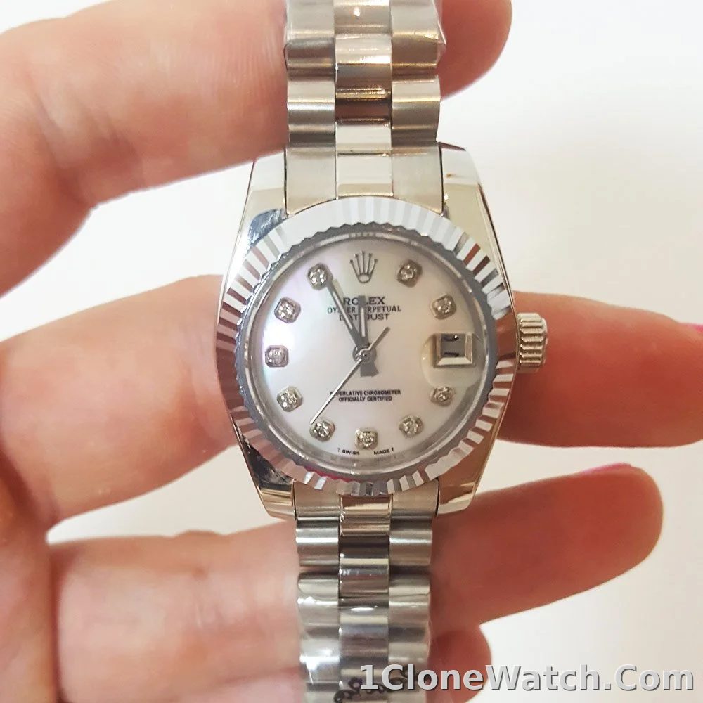 Rolex Datejust 26mm Mother of Pearl Dial 179179 - detail
