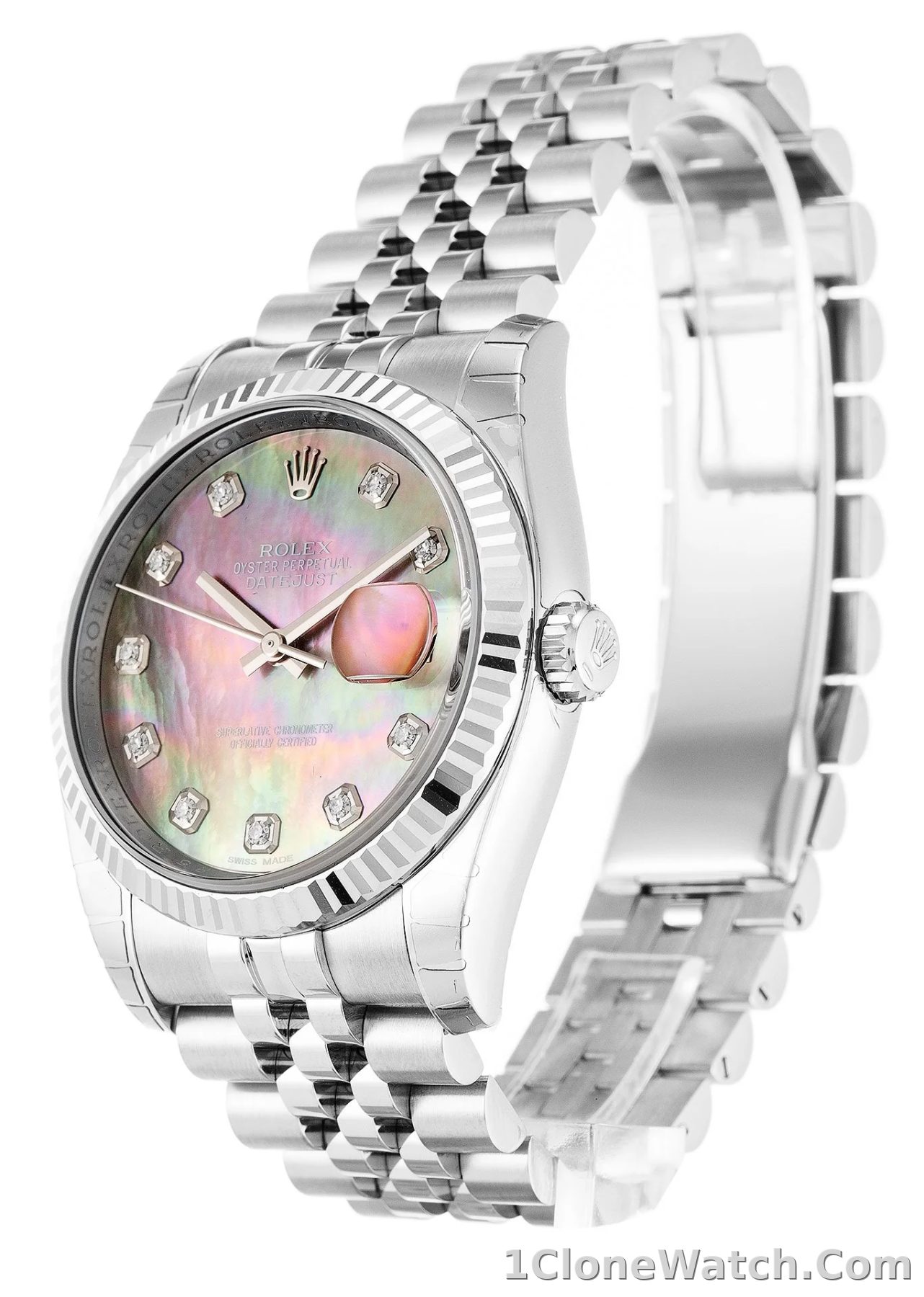 Rolex Datejust 36mm Mother of Pearl Dial 116234 - detail