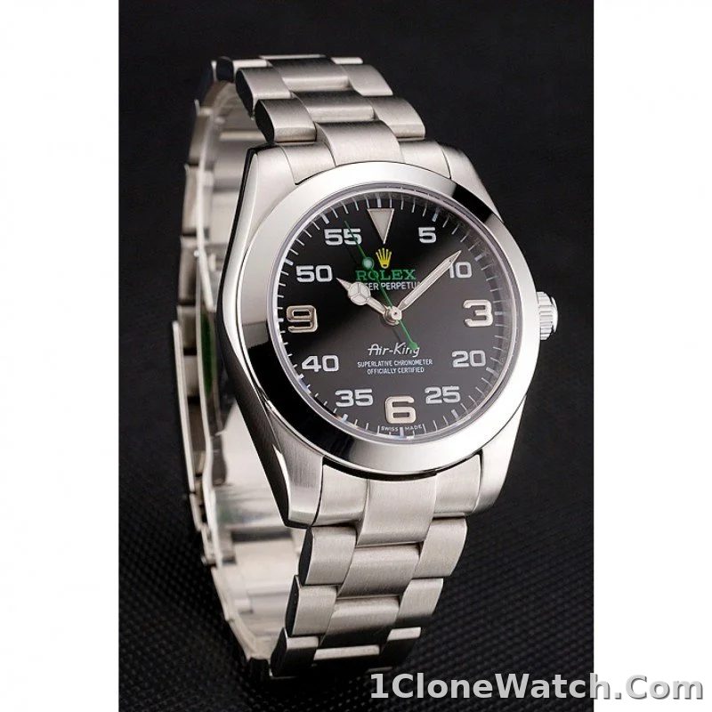 Rolex Air-King 38mm Black Dial 116900 - detail