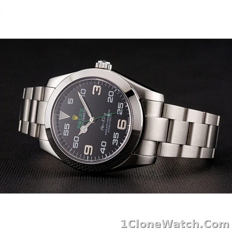 Rolex Air-King 38mm Black Dial 116900 - detail