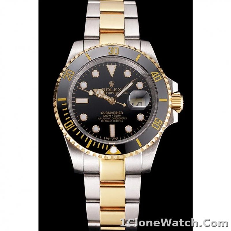 Superclone Rolex Submariner 41mm Black Dial PR16233BG - detail