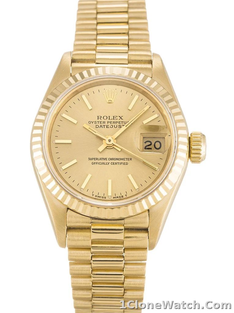 Rolex Lady-Datejust 26mm Champagne Dial 69178