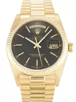 Rolex Day-Date 36mm Black Dial 18038 - view 1