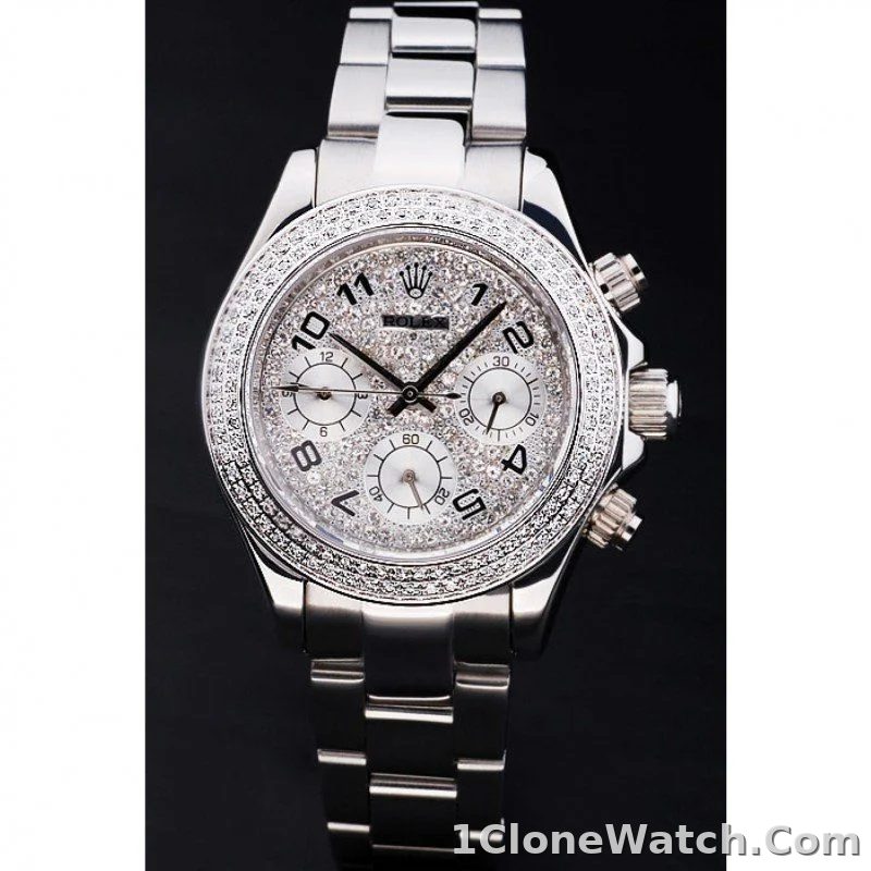 Rolex Daytona 35mm Silver Dial RL165 - detail