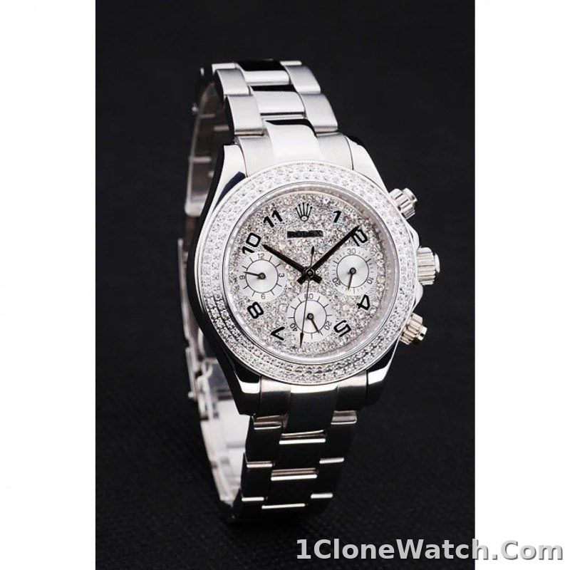 Rolex Daytona 35mm Silver Dial RL165 - detail