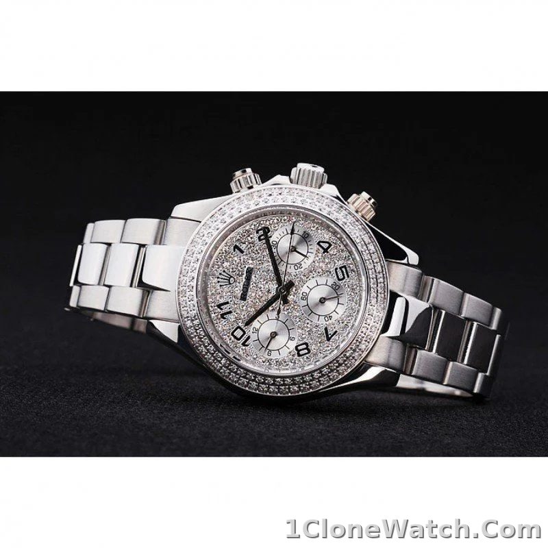 Rolex Daytona 35mm Silver Dial RL165 - detail