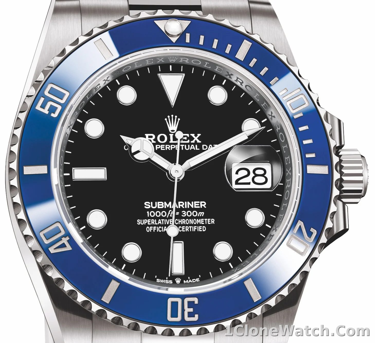 Rolex Submariner 41mm Black Dial 126619LB - detail