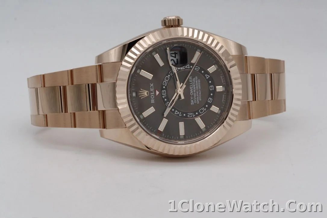 Rolex Sky-Dweller 42mm Chocolate Dial 326935 - detail