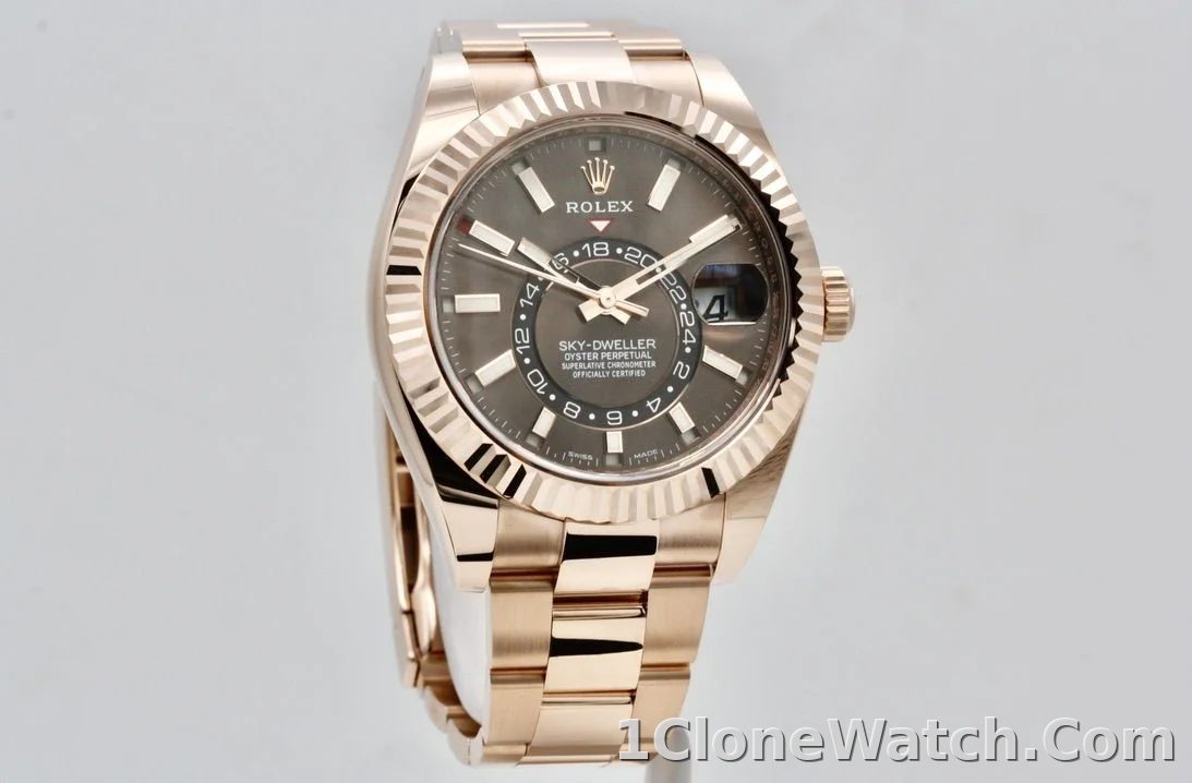 Rolex Sky-Dweller 42mm Chocolate Dial 326935 - detail
