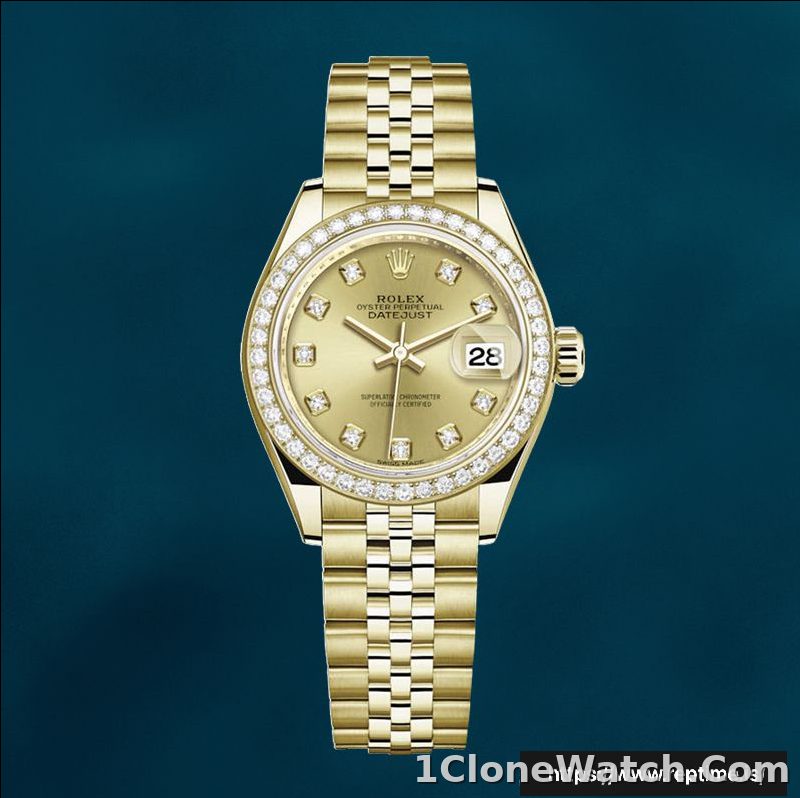 Rolex Datejust 28mm m279138rbr-0023 Ladies Watch Gold-tone - detail