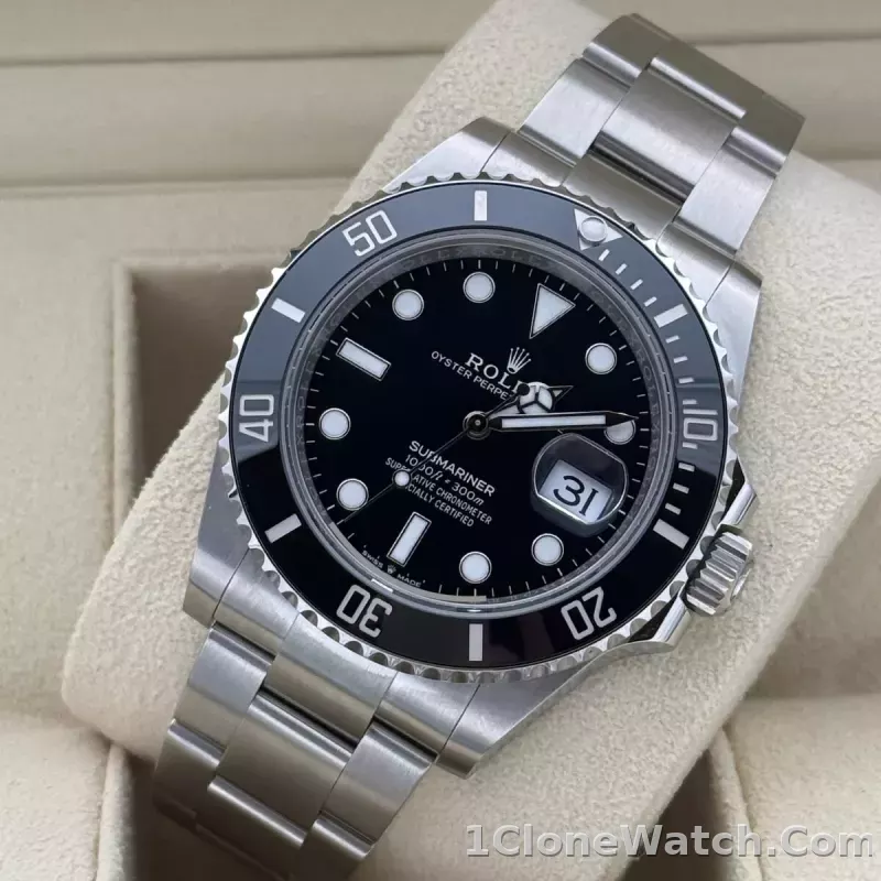 Superclone Rolex Submariner 41mm Black Dial 126610LN - detail