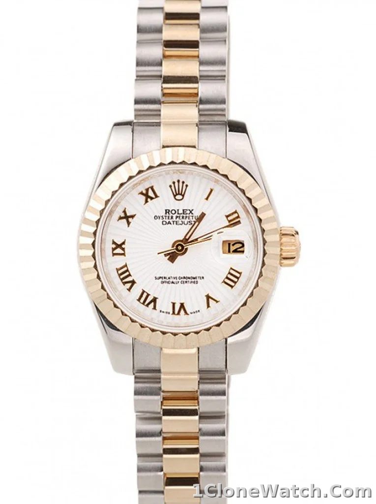 Superclone Rolex Datejust 26mm White Dial SRL104