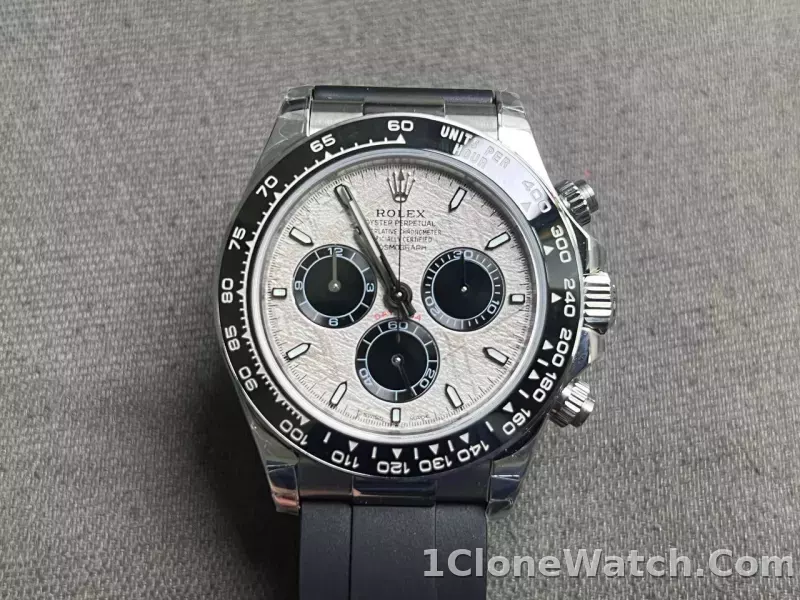 Superclone Rolex Daytona 40 mm 126519LN Meteorite Dial - detail