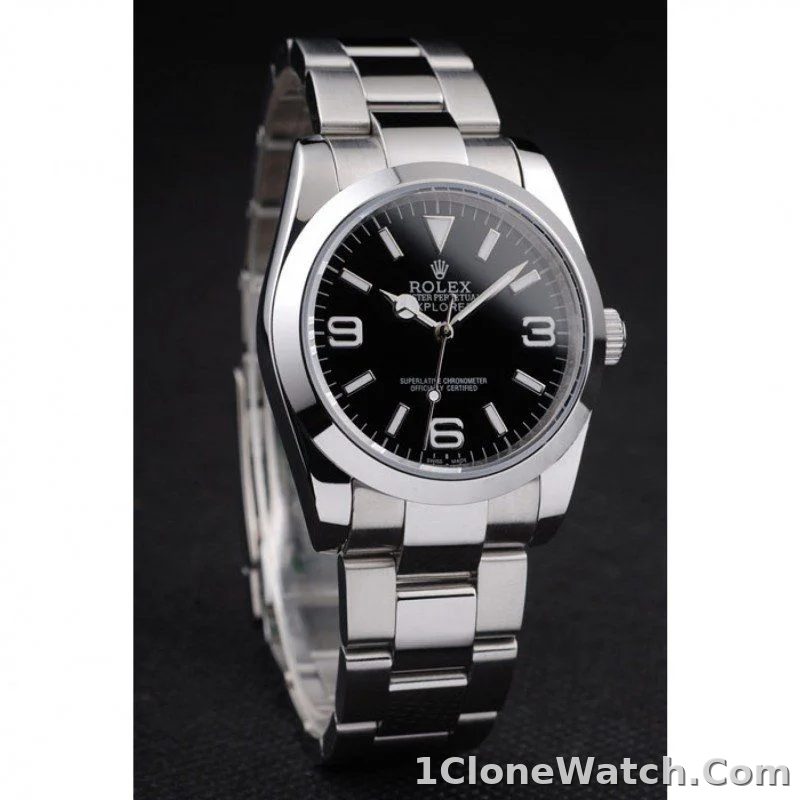 Rolex Explorer 36mm Black Dial 98087 - detail