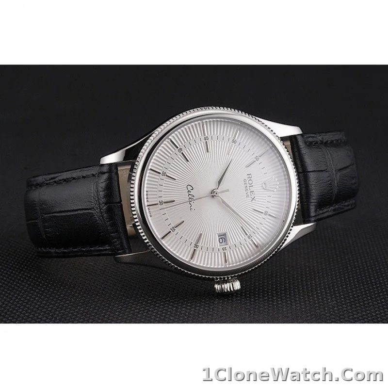 Superclone Rolex Cellini 38mm White Dial REP016802 - detail