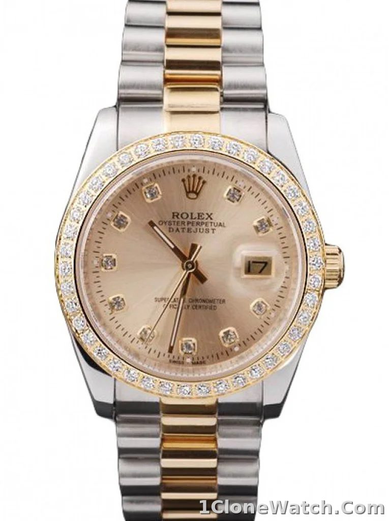 Superclone Rolex Datejust 36mm Gold Dial SRL40