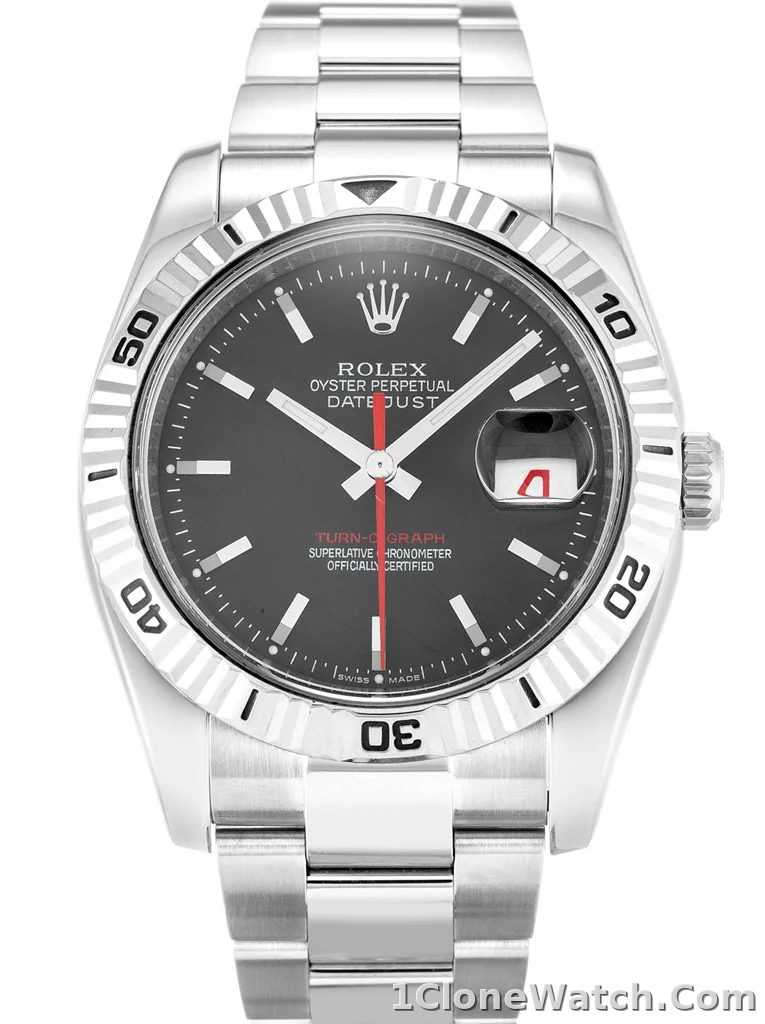 Rolex Datejust Turn-O-Graph 36mm Grey Dial 116264-2