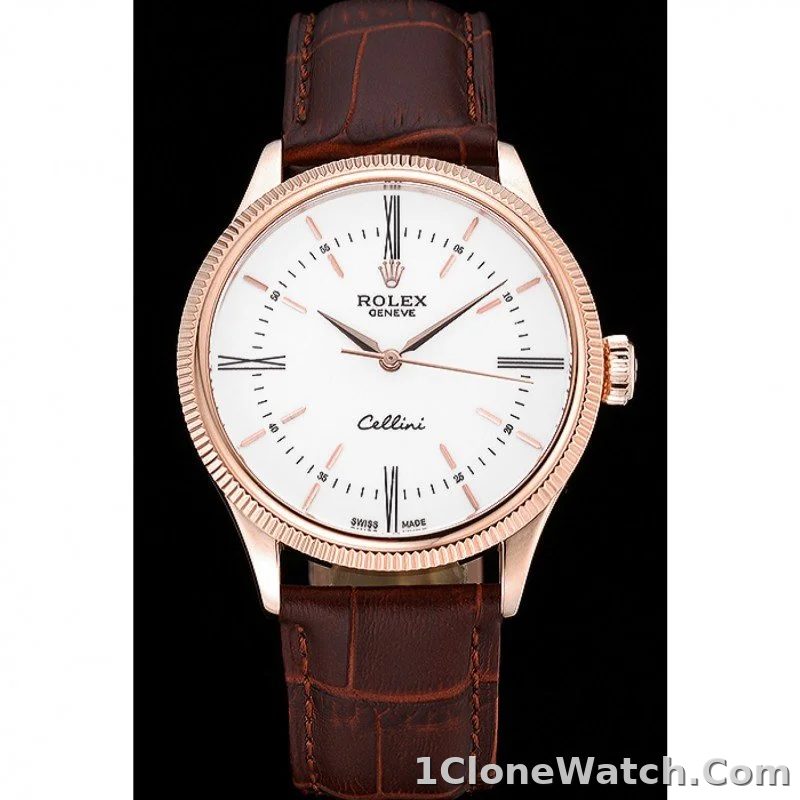 Superclone Rolex Cellini 39mm White Dial 622655 - detail