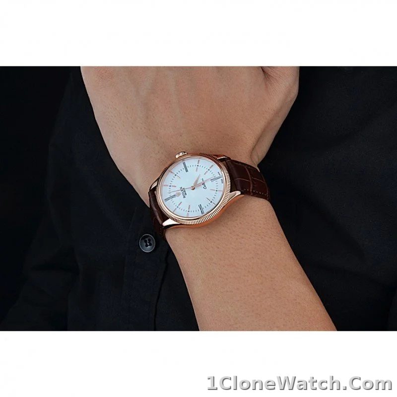 Superclone Rolex Cellini 39mm White Dial 622655 - detail
