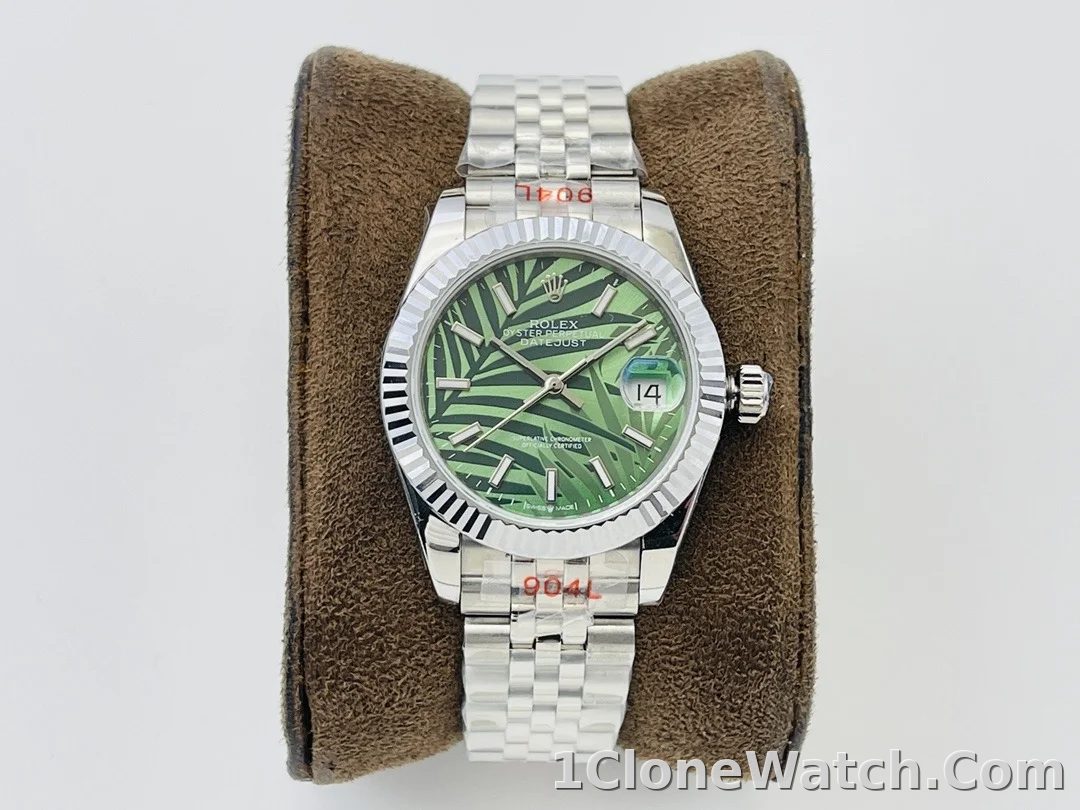 Rolex Datejust 36mm Palm Motif Dial 126234-0047 - detail