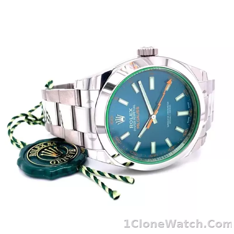 Rolex Milgauss 40mm Blue Dial 116400GV - detail