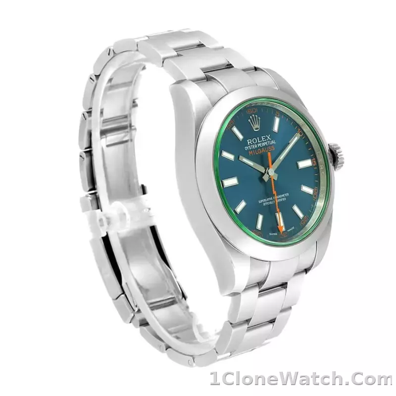 Rolex Milgauss 40mm Blue Dial 116400GV - detail