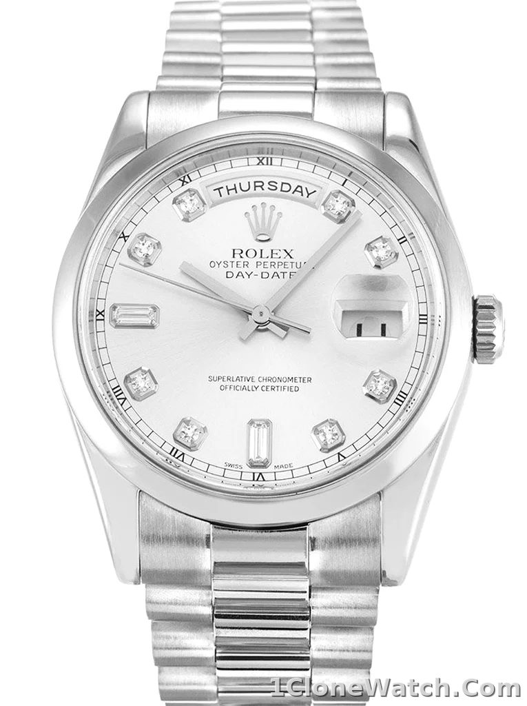Rolex Day-Date 36mm Silver Dial 118209