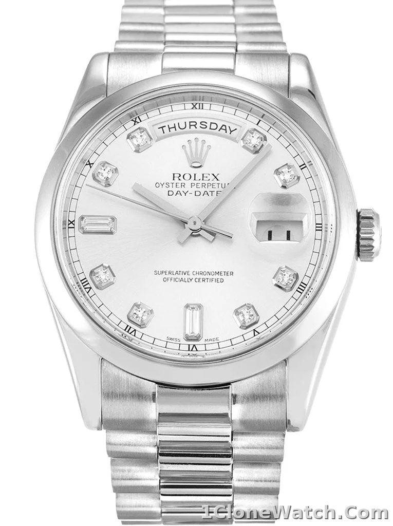 Rolex Day-Date II 40mm Silver Dial 218239