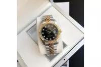 Couple Watches Rolex Datejust 36/28mm RG/SS Jub Black/Dia - view 5