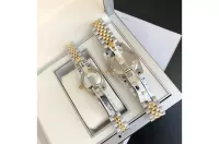 Couple Watches Rolex Datejust 36/28mm RG/SS Jub Black/Dia - view 8