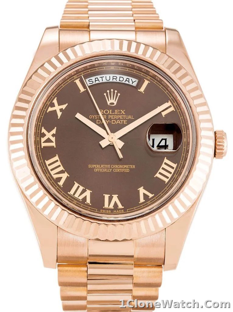 Rolex Day-Date II 40mm Chocolate Dial 218235