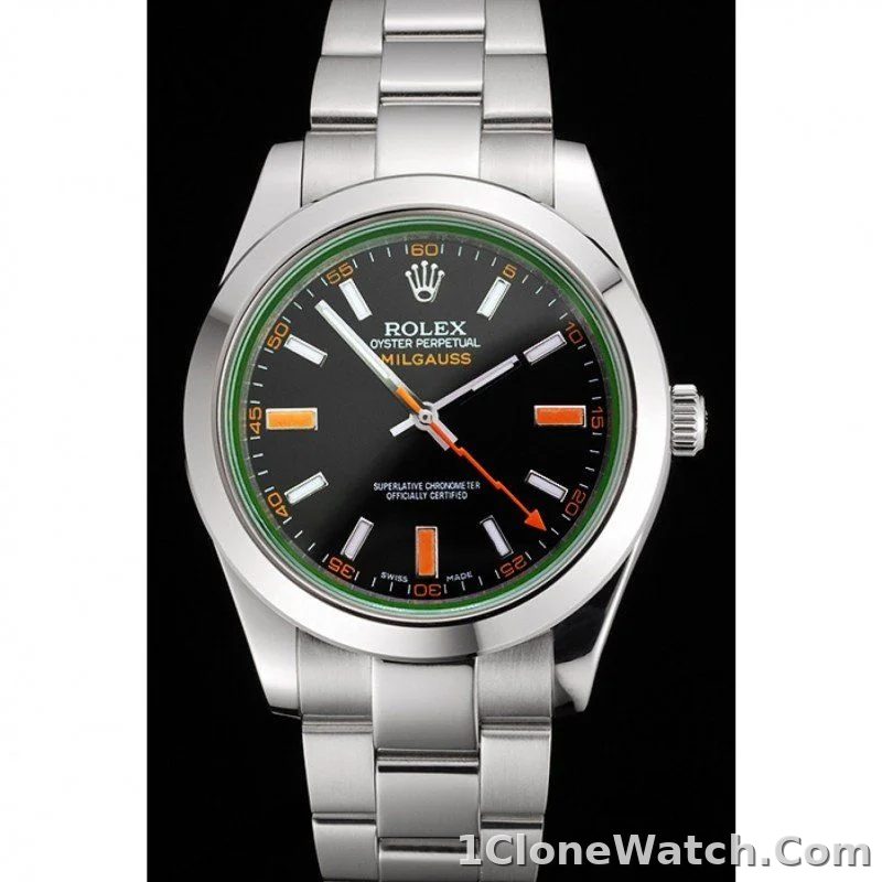 Superclone Rolex Milgauss 41mm Black Dial REP016836 - detail