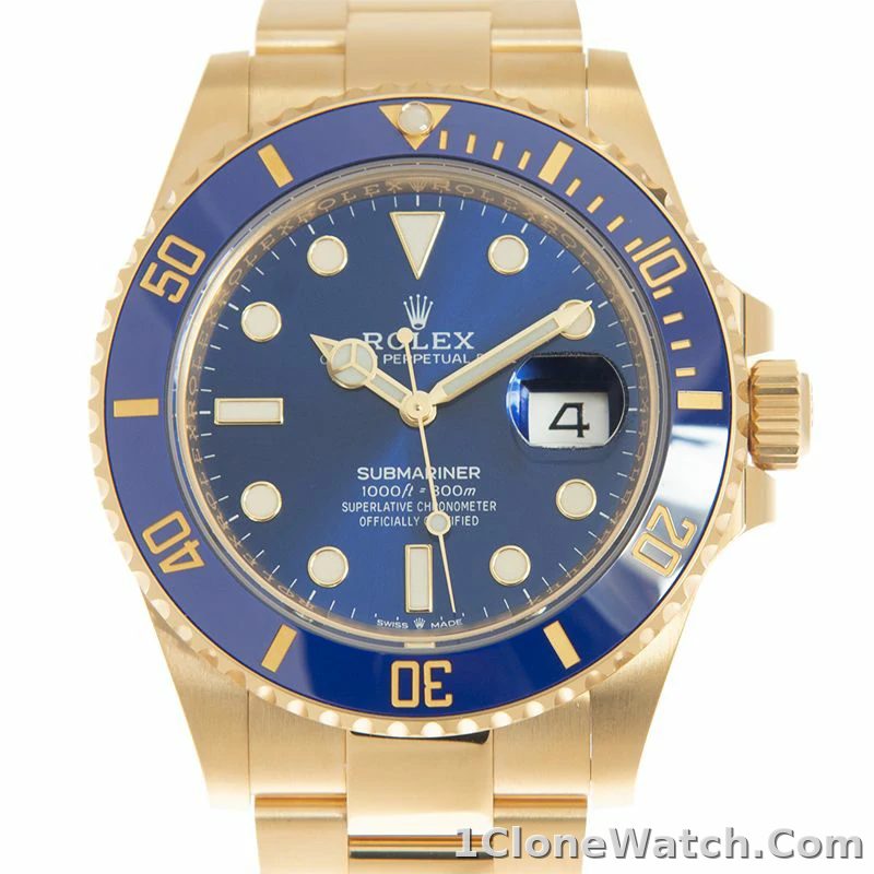 Rolex Submariner 41mm Blue Dial 126618LB - detail