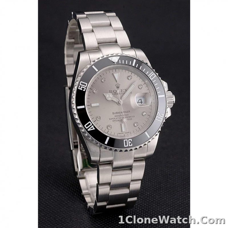 Superclone Rolex Submariner 41mm Silver Dial PR16233S - detail