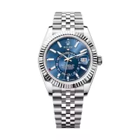 Superclone Rolex Sky-Dweller 42 mm Bright blue Dial 336934 Jubilee - view 1