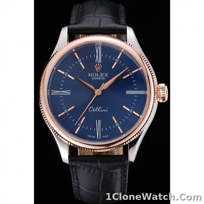 Rolex Cellini 40mm Blue Dial 622841 - detail