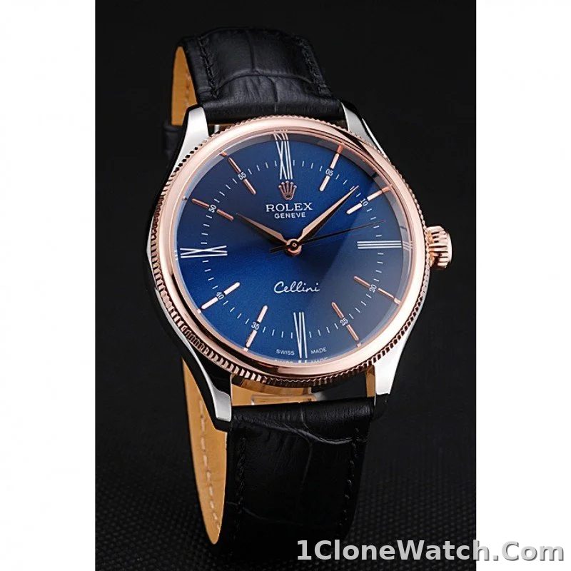 Rolex Cellini 40mm Blue Dial 622841 - detail